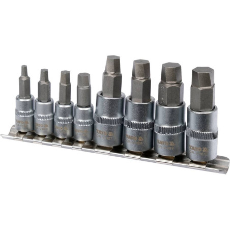 YATO Set 8 extractoare pentru suruburi TORX deteriorate, 1/4", 3/8"
