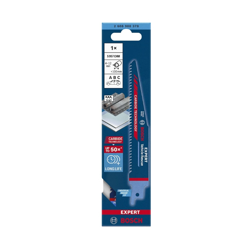 BOSCH EXPERT Set 10 panze pentru fierastrau sabie,otel si sticla,150mm