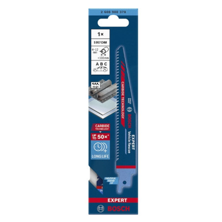BOSCH EXPERT Set 10 panze pentru fierastrau sabie,otel si sticla,150mm