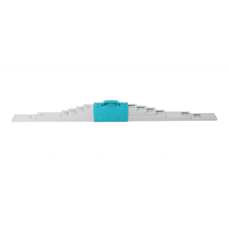 Set dreptare din aluminiu pentru nivelat - 6buc., 45-180cm