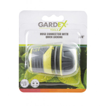 GARDEX Conector furtun 3/4 cu blocare rapida LUXE