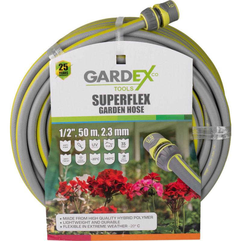 GARDEX Furtun de gradina SUPERFLEX 1/2", 50m, 2.3mm
