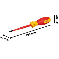 BOSCH Surubelnita cruce PH1 izolata electric 1000 V lungime 100 mm