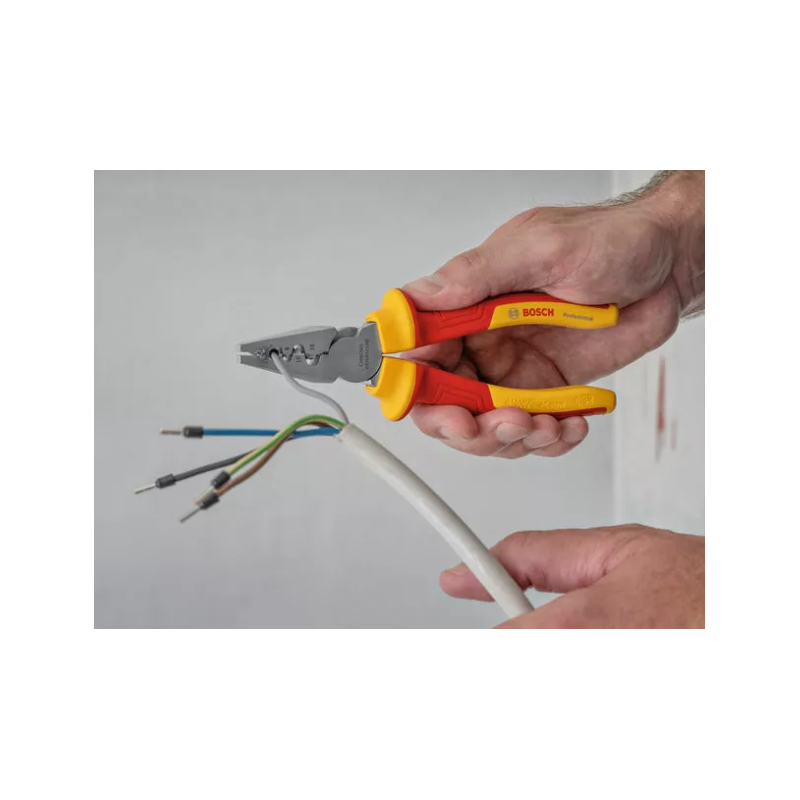 BOSCH Cleste de sertizare izolat 1000V, 180mm
