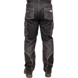 YATO Pantaloni cu elastan si benzi reflectorizante, marimea XXL