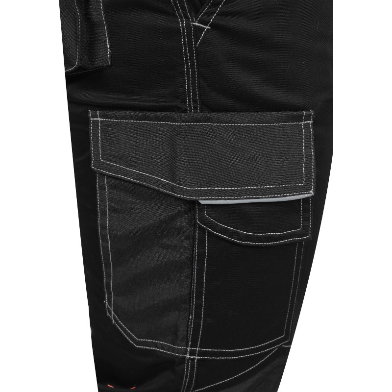 YATO Pantaloni cu elastan si benzi reflectorizante, marimea XXXL