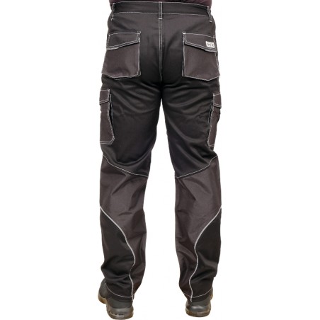 YATO Pantaloni cu elastan si benzi reflectorizante, marimea XXXL