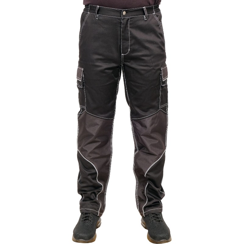 YATO Pantaloni cu elastan si benzi reflectorizante, marimea XXXL