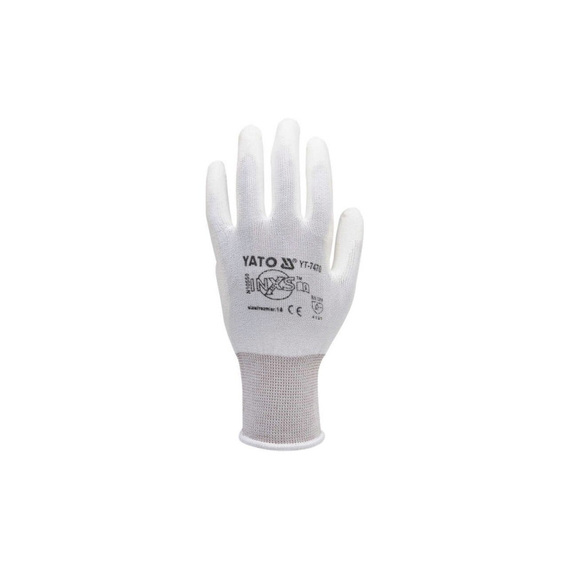 YATO Manusi de lucru, nylon cu poliuretan, marimea 10