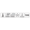 YT-44061 YATO Carota TCT pentru metal, diametru 38 mm, prindere 1/4