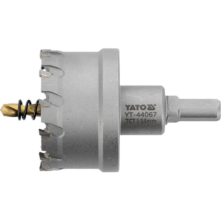YATO YT-44067 Carota TCT pentru metal, diametru 54 mm, hex 3/8