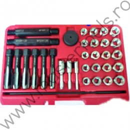 Trusa pentru inlocuit filetele din chiuloasa de la bujiile incandescende diesel TOOLHUB