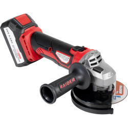 RAIDER Polizor unghiular cu acumulator R20 Li-Ion 20 V 4.0 Ah, 125 mm