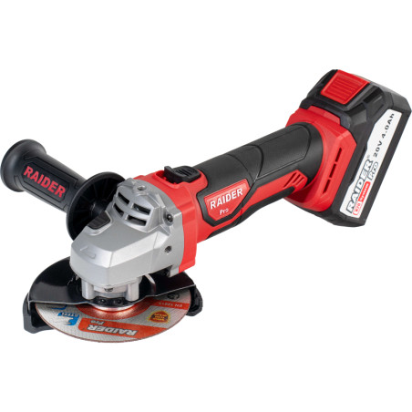 RAIDER Polizor unghiular cu acumulator R20 Li-Ion 20 V 4.0 Ah, 125 mm