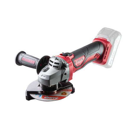 RAIDER Polizor unghiular compatibil cu acumulatori Li-Ion 20v, 125 mm