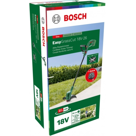 BOSCH Easy GrassCut 18V26 Trimmer de gazon 260mm compatibil Li-Ion 18V