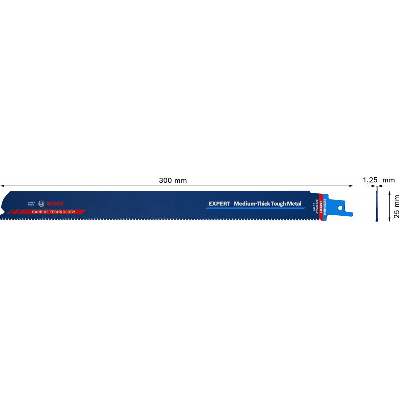 BOSCH EXPERT Panza de fierastrau sabie Medium-Thick Tough Metal, 300mm