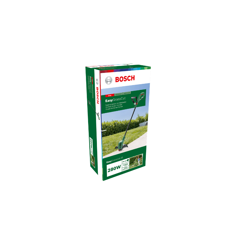 BOSCH EasyGrassCut 26 Trimmer de gazon, 280 W, diametru (fir) 26 cm