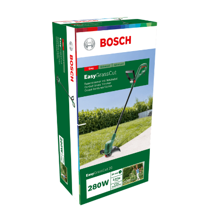 BOSCH EasyGrassCut 26 Trimmer de gazon, 280 W, diametru (fir) 26 cm