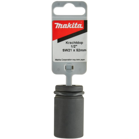 MAKITA Cheie tubulara hex. de impact 21 mm, patrat 1/2", lungime 52 mm