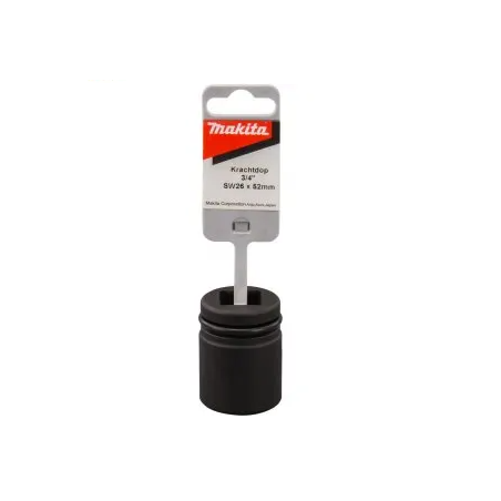 MAKITA Cheie tubulara hex. de impact 26 mm, patrat 3/4", lungime 52 mm