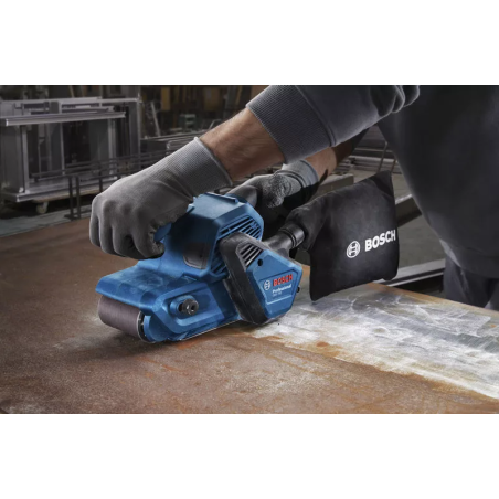 BOSCH Slefuitor cu banda 850W, 75x533mm, 3 trepte viteza, sac colector