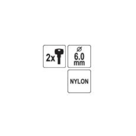 VOREL Lacat din nylon cu 2 chei VOREL Lacat din nylon cu 2 chei