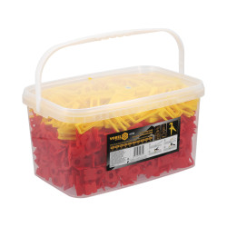 VOREL Set accesorii nivelare placi 3 mm, 700 cleme+200 pene+cleste