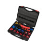 YATO Set conectori electrici si cleste de sertizat, 551 piese