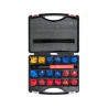 YATO Set conectori electrici si cleste de sertizat, 551 piese