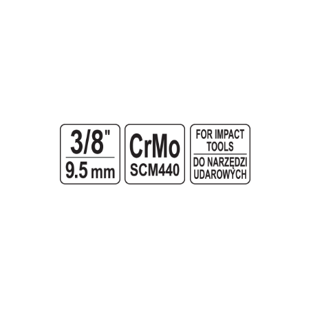 YATO Articulatie cardanica pentru antrenare chei tubulare de impact 3/8", CrMo