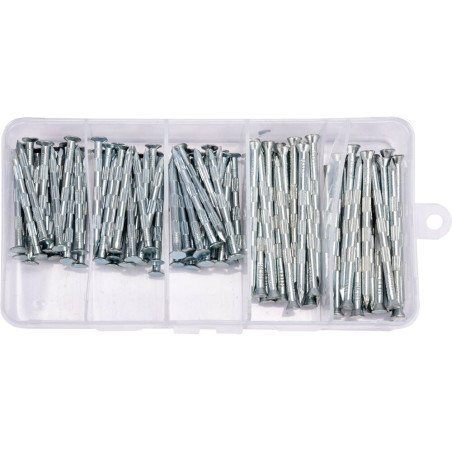 YATO Set 106 cuie striate pentru beton