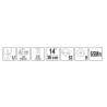 YATO Lama drujba tip U, lungime 360mm, pas 3/8, grosime 1.3 mm, 52 T
