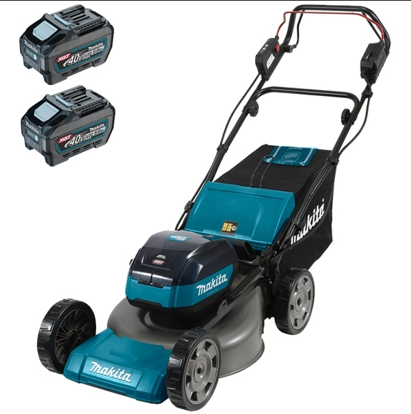 MAKITA Masina de tuns iarba cu 2 acumulatori XGT Li-Ion 40V 5.0Ah, latime de taiere 48 cm, volum colector iarba 62 l