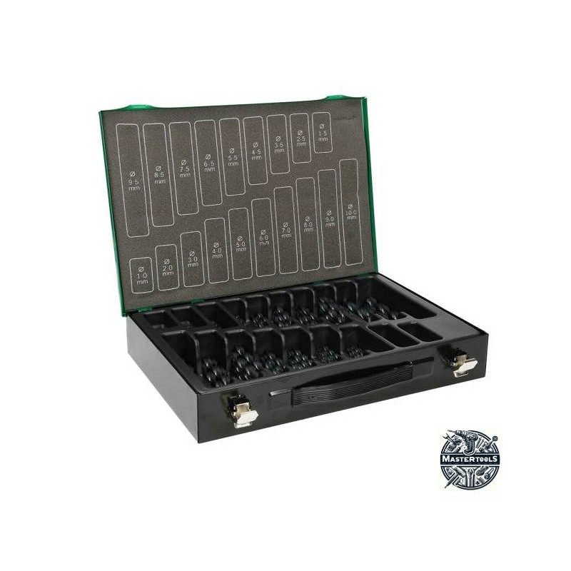 HIKOKI Set 170 burghie metal 1-8 mmx0.5mm,8.5-10x0.5mm,tija cilindrica