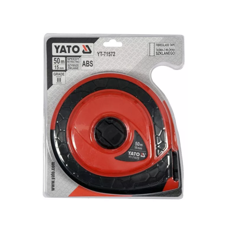 YATO Ruleta fibra de sticla, 50 m x 15 mm