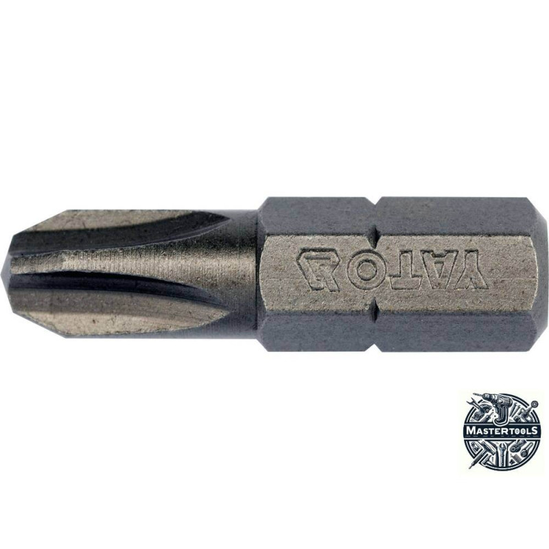 YATO Set 10 biti surubelnita PH3, prindere hex 1/4'', lungime 25 mm