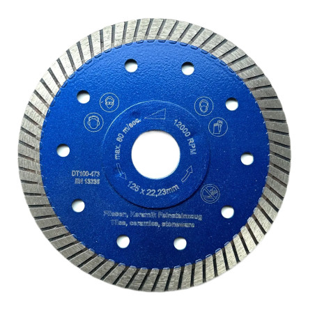 Disc DiamantatExpert pt. Gresie ft. dura, Portelan dur, Granit - Turbo 125x22.2 (mm) Super Premium