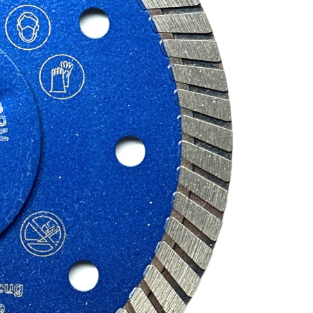 Disc DiamantatExpert pt. Gresie ft. dura, Portelan dur, Granit - Turbo 125x22.2 (mm) Super Premium