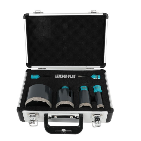 Set 6 carote diamantate pt. gresie portelanata & piatra - diam. 6, 8, 20, 35, 50 si 70 mm PREMIUM