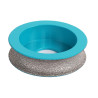Freza diamantata pentru profilare granit, marmura, gresie Profil Semicerc exterior, R-10mm, ∅75x22,23mm