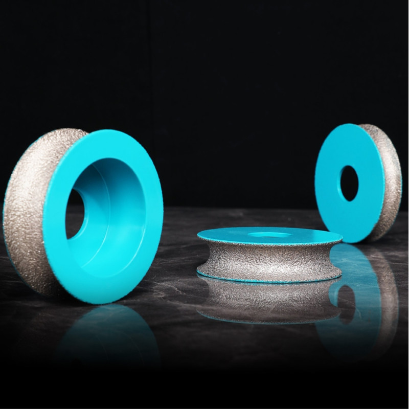 Freza diamantata pentru profilare granit, marmura, gresie Profil Semicerc exterior, R-10mm, ∅75x22,23mm