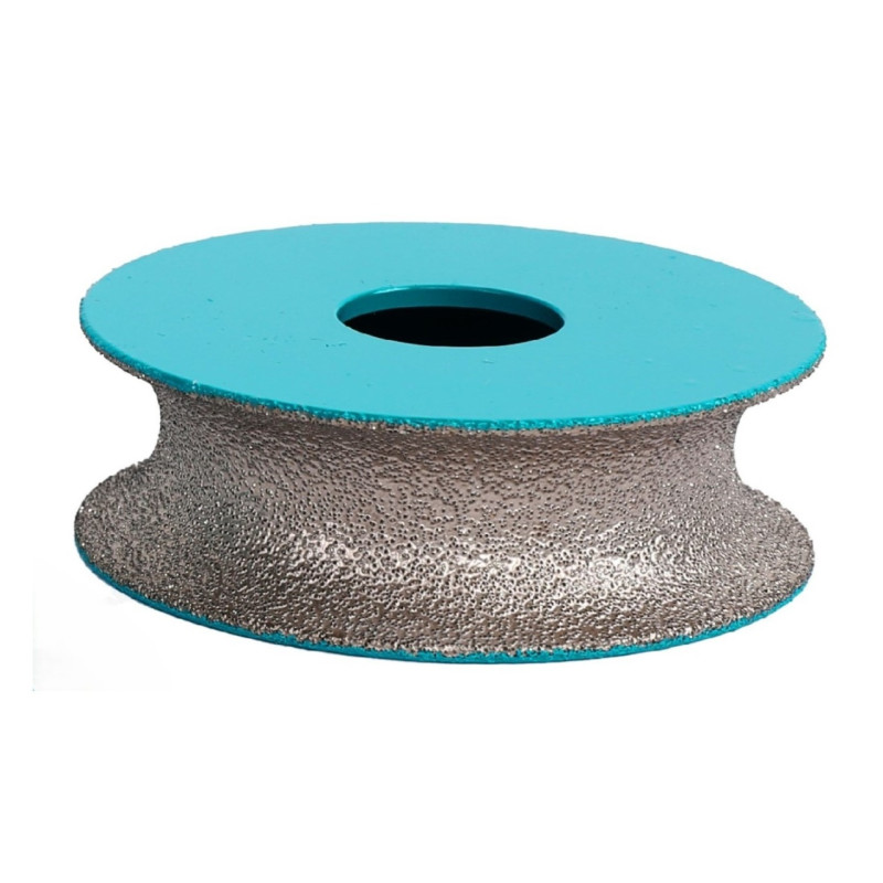 Freza diamantata pentru profilare granit, marmura, gresie Profil Semicerc exterior, R-20mm, ∅75x22,23mm