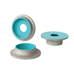 Freza diamantata pentru profilare granit, marmura, gresie Profil Semirotund , R-10mm, ∅75x22,23mm