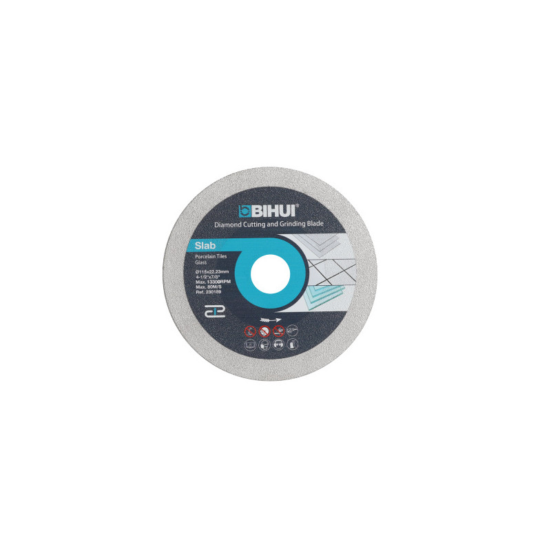 Disc Diamantat pt. taiat si slefuit sticla 115x22.23 (mm), segment 30mm Premium