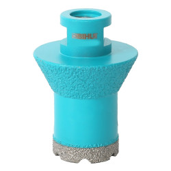 Carota Diamantata pentru ventil scurgeri in gresie portelanata, piatra - diametru 20/40 mm - prindere M14