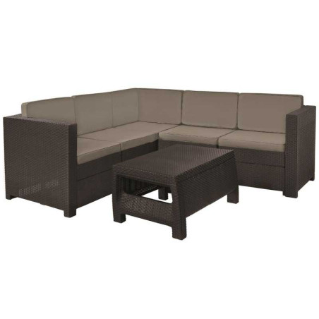 KETER - Set mobilier gradina cu masa de cafea PROVENCE,maro taupe cald