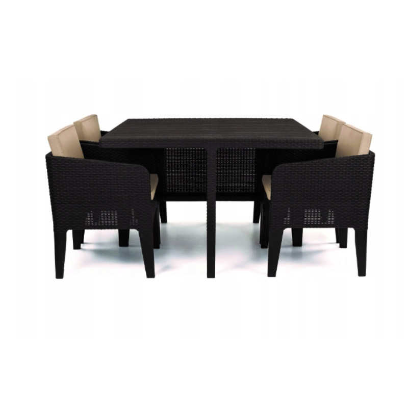 CURVER - Set mobilier gradina  5 piese Columbia, maro
