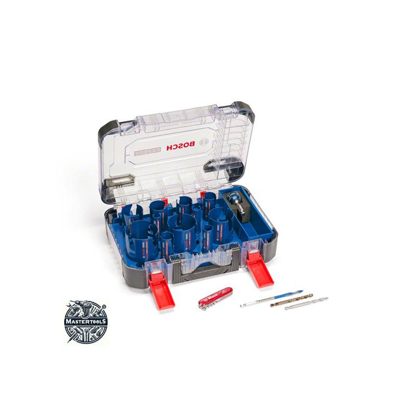 BOSCH Set de carote EXPERT Construction Material, cu adaptor Power Change Plus, 15 piese