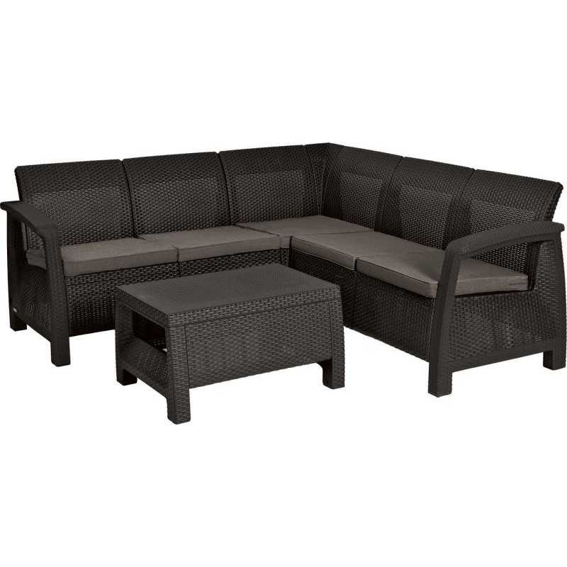 KETER - Set mobilier gradina Corfu Relax, maro-bej
